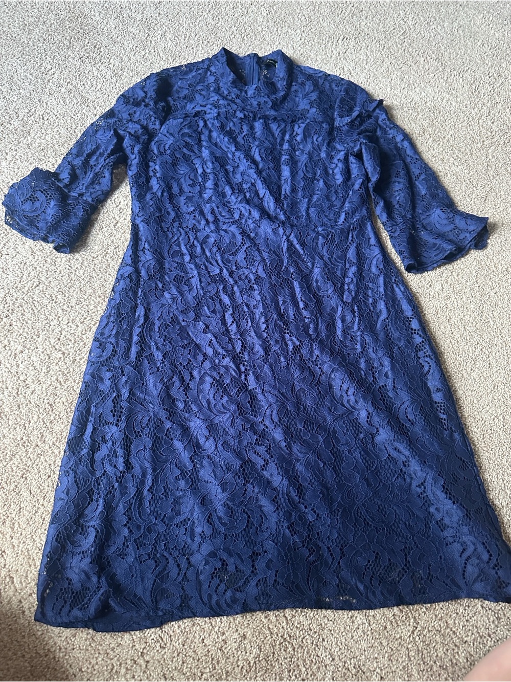 Ivanka Trump Royal Blue Lace Mini Dress
